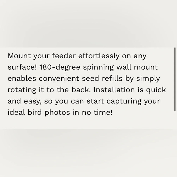 NWT My Birdbuddy White Wall Mount Accessory Sealed For Smart Bird Feeder - Picture 5 of 5